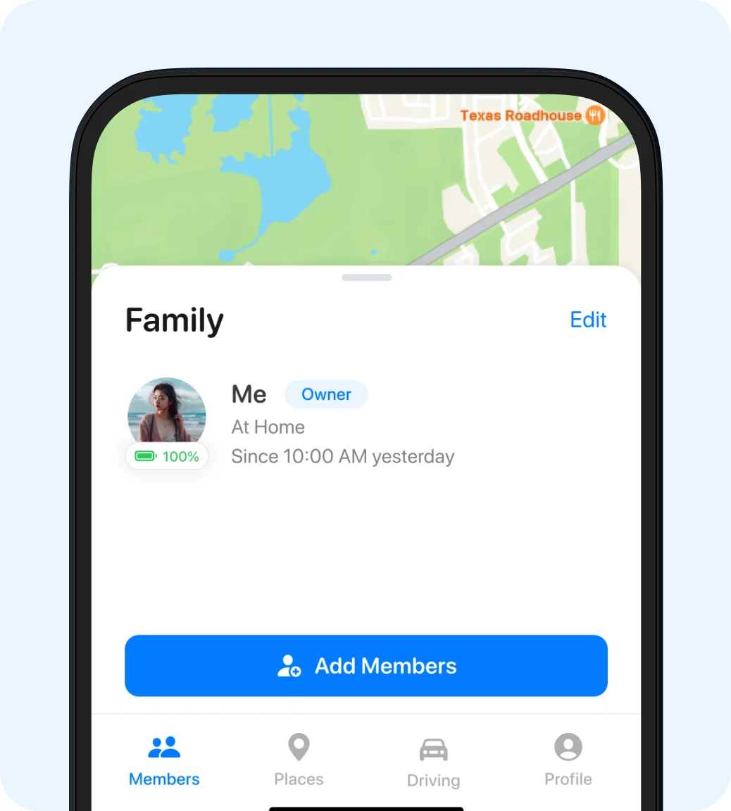 Add a family member in Closr app
