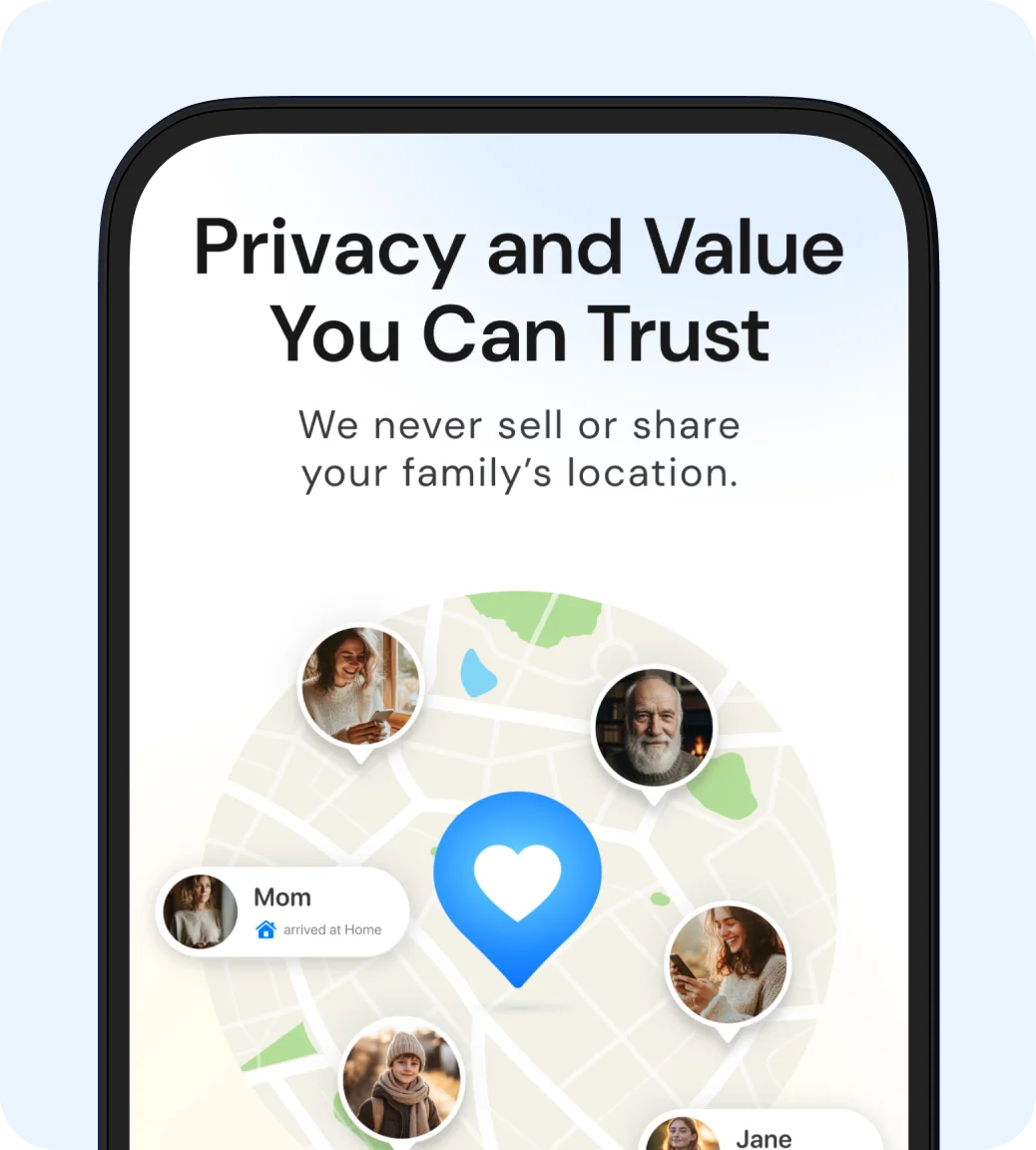 Privacy controls in Closr app